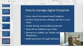 Societal Impact I   Digital footprints etc