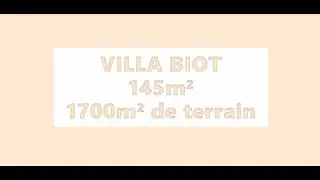 VILLA - BIOT - DOMAINE DE LA CHEVRE D'OR