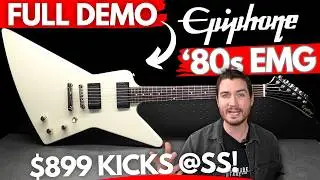 NEW Epiphone 80s EXPLORER EMG FULL DEMO