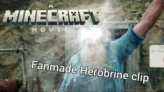A fanmade Herobrine clip in the minecraft movie