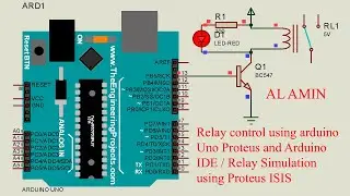 11 Relay control using arduino Uno Proteus and Arduino IDE / Relay Simulation using Proteus ISIS