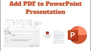 How to Add PDF to PowerPoint Presentation | Best Way to Insert PDF in PPT Slide | Paste PDF in PPT