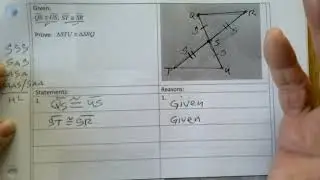 Triangle Congruence Proof: Vertical Angles: Jun 1, 2022 7:03 PM