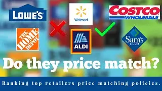 Ranking Retail Stores Price Matching Policies. You will be surprised at the results.