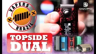 Dovpo TopSide Dual SE Squonk Mod - Excellent option and has 12V - Review PTBR