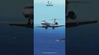 Beautiful CRJ-1000 Landing at Madeira Airport