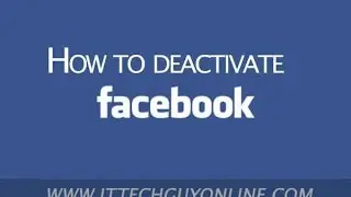 How to Deactivate Facebook Account