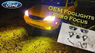Ford Focus OEM Factory Foglights Install 2005, 2006, 2007, MK1.5 H11 bulbs, Easy Upgrade Plug & Play