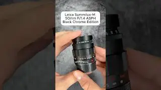 Leica Summilux-M 50mm F/1.4 ASPH Black Chrome Edition 🔴 #leica #summilux  #leicalens