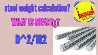 Unit Weight Of Reinforcement Bar Formula ||