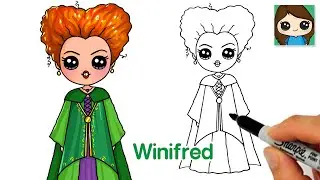 How to Draw Witch Winifred Sanderson | Hocus Pocus