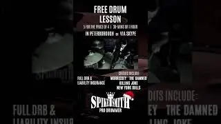 Spike T Smith: Drum Tuition Ad