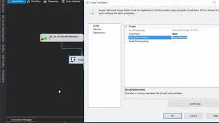 Read Metadata from SFTP Task Using Script task