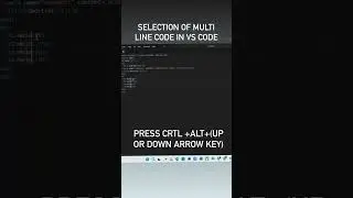 Shortcut to Update multi line html code  in vs code.