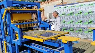 Производство тротуарной плитки "старый город" на вибропрессе КВП-858-2ПА