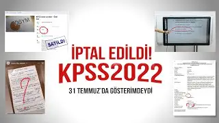 2022 KPSS İPTAL EDİLDİ! İŞTE SEBEPLERİ