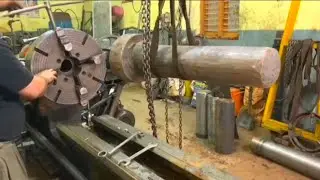 Make Big Workpiece In Lathe Machine | Lathe Machine Operating