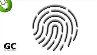 How to Design Finger Print Logo | Coreldraw Tutorial Fingerprint logo designing in Corldraw
