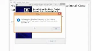 Cisco Packet Tracer Installation in Windows