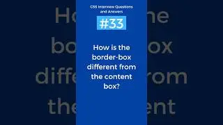 Difference between border box and content box | CSS Interview Questions and Answers Part -33 #shorts