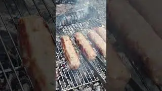 Лето, природа , речка и костер