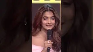 Pooja Hegde's cute speech in Kannada and Tulu at the South movie awards | 