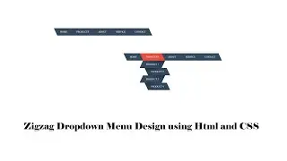 Zigzag Dropdown Menu Design using Html and CSS | Navbar Design | @frontlinecoders8781