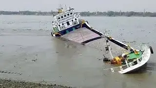 জাহাজটি অল্পের জন্য রক্ষা পেল বড় দুঘর্টনা থেকে 