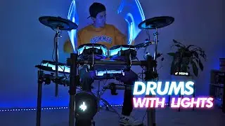 Is this the future of Drumming? Unboxing a LED LIGHT Drum Set!