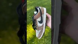 Exclusive Sneak Peak: Nike Dunk Low Premium Brown Snakeskin 🐍🐍 #shorts