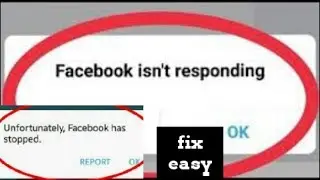 Fixed FACEBOOK Isn't Responding In Android 2019 Facebook Hasstop Solved 100%