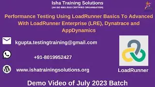 Performance Testing Using LoadRunner Demo. Pls contact or whatsapp us on +91-8019952427 to enroll