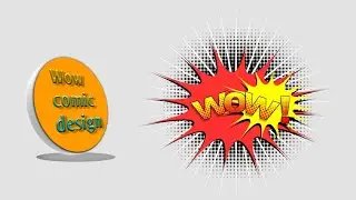 🔥How to Create Comic design in Coreldraw 🔥wow! comic design in Coreldraw 🔥