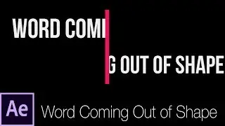 Word Coming Out Of Shapes - Revealing Text With Shape - After Effects Tutorials in Hindi/Urdu