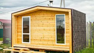 Construction of a wooden frame house in 7 days. Step by step / TIMELAPSE