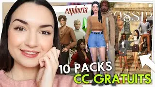 10 NOUVEAUX PACKS GRATUITS (280+ ITEMS) | CC Sims 4