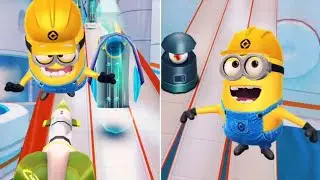 Worker Minion Collects Bananas with Gru's Rocket at Vector's Fortress | Despicable Me: Minion Rush