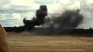 падение вертолёта МИ 28 на полигоне под Рязанью