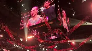 The end of UFC 292 Sean O'Malley & Aljamain Sterling talking to Joe Rogan & Merab vs fans