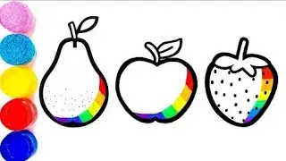 Bolalar uchun mevalar rasmini chizish /Draw a picture of fruit for children/Рисуем фрукты для детей