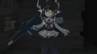 Anime robot girl malfunction scene #2