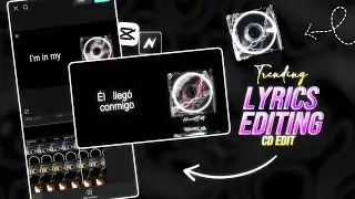 Trending Lyrical Editing | CD Lyrics Editing In CapCut | Tutorial | Instagram Aesthetic Edits 