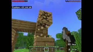 DA MINECRAFT SERIES :Building a base, getting started: Easy Mode, day 1