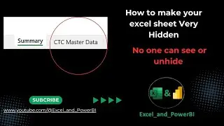How to make your excel sheet very hidden || No one can see or unhide
