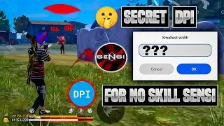 Secret DPI For No Skill Sensi 🤫 Perfect Dpi for all divice | Best Dpi for free fire | Dpi settings