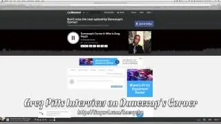 Greg Pitts Gets Interviewed on Duncecap's Corner