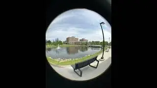 Exploring campus through a fisheye lens.