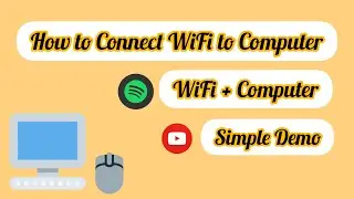 How to connect WiFi to Computer? WiFi Connect Computer and save  Password short tutorial