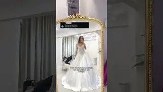 My first wedding dress try! Which one do you think? 🥹