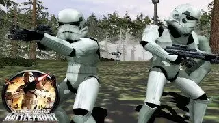 HUGE BATTLE OF ENDOR!! Endor Confrontation MAP - Battlefront 1 (2004) MODS
